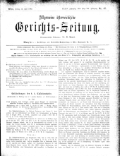 Allgemeine Österreichische Gerichtszeitung