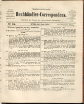 Oesterreichische Buchhändler-Correspondenz