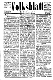 Volksblatt für Stadt und Land