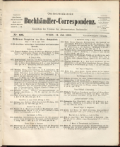 Oesterreichische Buchhändler-Correspondenz