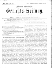 Allgemeine Österreichische Gerichtszeitung