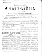 Allgemeine Österreichische Gerichtszeitung