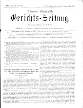 Allgemeine Österreichische Gerichtszeitung