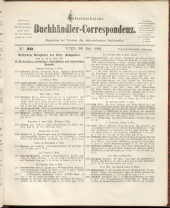 Oesterreichische Buchhändler-Correspondenz