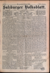Salzburger Volksblatt: unabh. Tageszeitung f. Stadt u. Land Salzburg