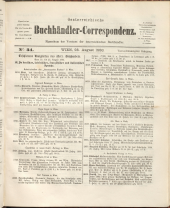 Oesterreichische Buchhändler-Correspondenz