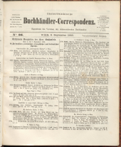 Oesterreichische Buchhändler-Correspondenz