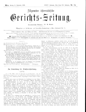 Allgemeine Österreichische Gerichtszeitung