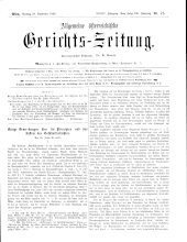 Allgemeine Österreichische Gerichtszeitung