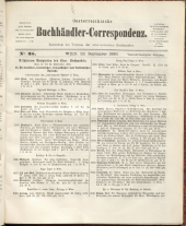 Oesterreichische Buchhändler-Correspondenz