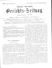 Allgemeine Österreichische Gerichtszeitung