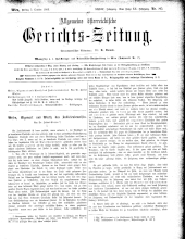 Allgemeine Österreichische Gerichtszeitung