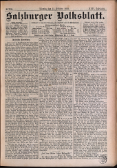 Salzburger Volksblatt: unabh. Tageszeitung f. Stadt u. Land Salzburg