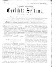 Allgemeine Österreichische Gerichtszeitung