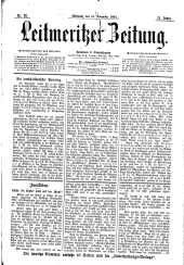 Leitmeritzer Zeitung