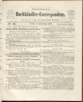 Oesterreichische Buchhändler-Correspondenz