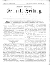 Allgemeine Österreichische Gerichtszeitung