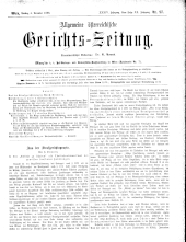 Allgemeine Österreichische Gerichtszeitung