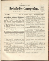 Oesterreichische Buchhändler-Correspondenz