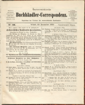 Oesterreichische Buchhändler-Correspondenz