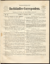 Oesterreichische Buchhändler-Correspondenz