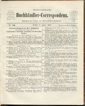 Oesterreichische Buchhändler-Correspondenz