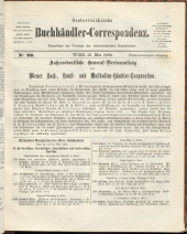 Oesterreichische Buchhändler-Correspondenz