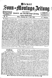 Wiener Sonn- und Montags-Zeitung