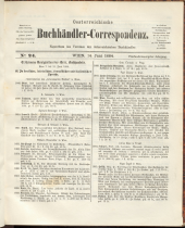 Oesterreichische Buchhändler-Correspondenz