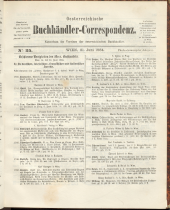 Oesterreichische Buchhändler-Correspondenz