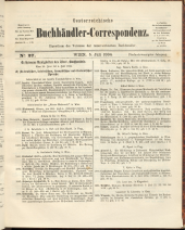 Oesterreichische Buchhändler-Correspondenz