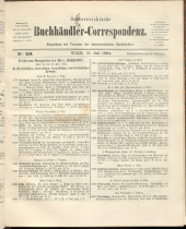 Oesterreichische Buchhändler-Correspondenz