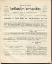 Oesterreichische Buchhändler-Correspondenz