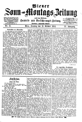 Wiener Sonn- und Montags-Zeitung