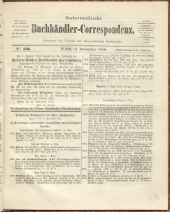 Oesterreichische Buchhändler-Correspondenz