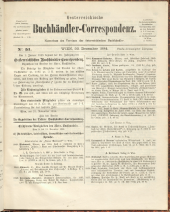 Oesterreichische Buchhändler-Correspondenz