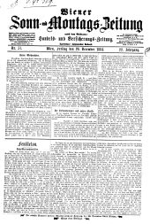 Wiener Sonn- und Montags-Zeitung