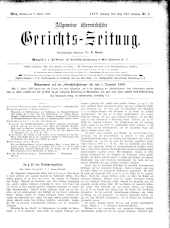 Allgemeine Österreichische Gerichtszeitung