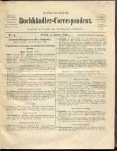 Oesterreichische Buchhändler-Correspondenz