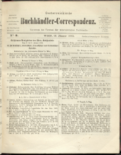 Oesterreichische Buchhändler-Correspondenz