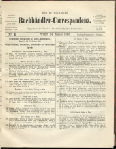 Oesterreichische Buchhändler-Correspondenz