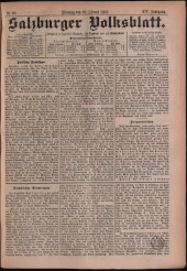 Salzburger Volksblatt: unabh. Tageszeitung f. Stadt u. Land Salzburg