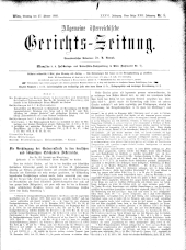 Allgemeine Österreichische Gerichtszeitung