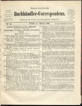 Oesterreichische Buchhändler-Correspondenz