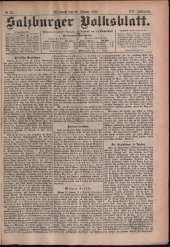 Salzburger Volksblatt: unabh. Tageszeitung f. Stadt u. Land Salzburg