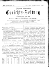 Allgemeine Österreichische Gerichtszeitung