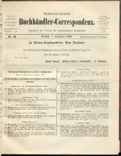 Oesterreichische Buchhändler-Correspondenz