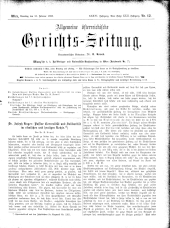 Allgemeine Österreichische Gerichtszeitung