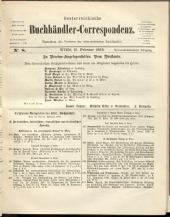 Oesterreichische Buchhändler-Correspondenz