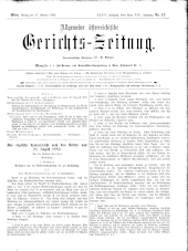 Allgemeine Österreichische Gerichtszeitung